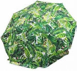Zanna Toys Ομπρέλα Θαλάσσης Floral Διαμέτρου 1.8m Πράσινη
