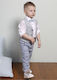 Mi Chiamo Boys Linen Baptism Suit with Vest 4pc...