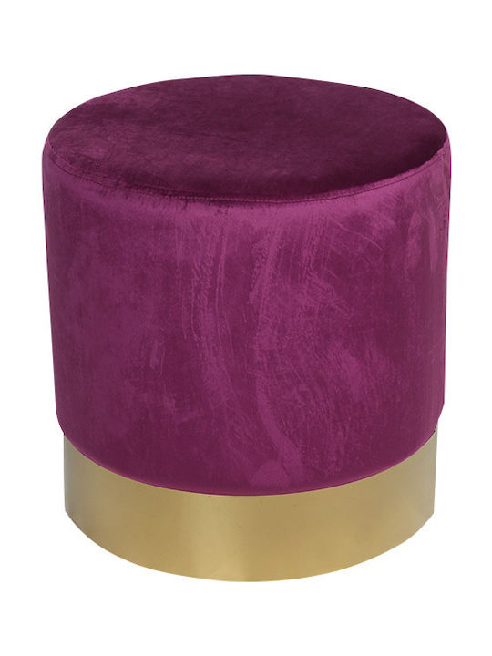 Stool For Living Room Purple 42x42x43cm