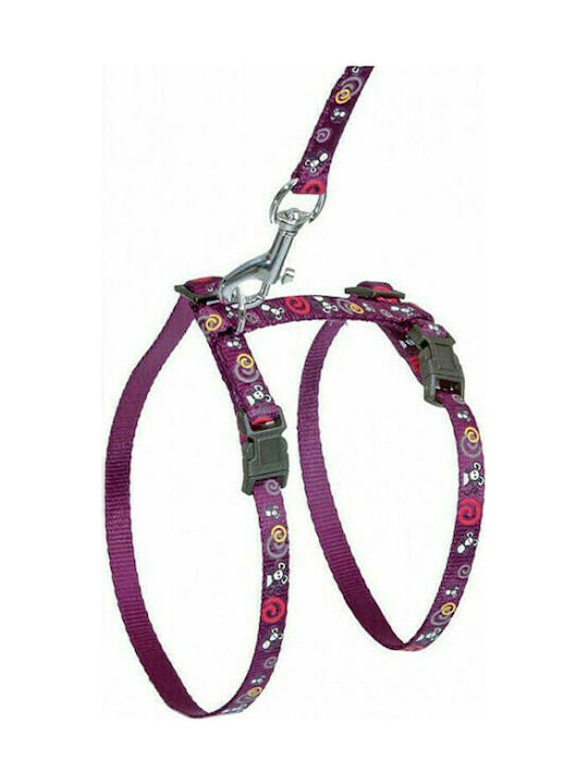 CAT HARNESS & LEASH PINK KITTEN 110cm