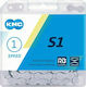 KMC Chain S1 Bicycle Chain Silver Silver