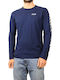 Abercrombie & Fitch Herren Langarmshirt Marineblau