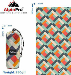 AlpinPro Dryfast Shapes Πετσέτα Θαλάσσης Πορτοκαλί 160x80εκ.