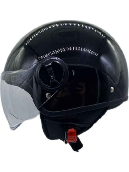 Faseed 631 Jet Helmet Μαύρο