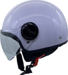 Faseed 631 Jet Helmet Λευκό