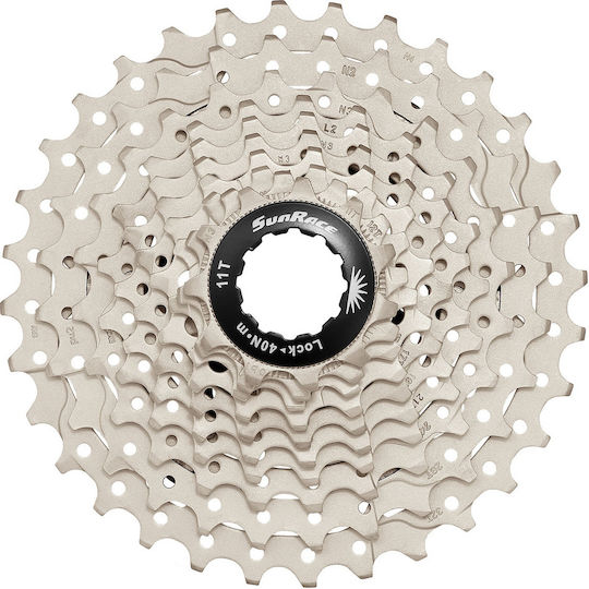 SunRace CSRS1 Κασέτα Ποδηλάτου Δρόμου 10 Ταχυτήτων με 11-28 Δόντια