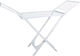 Quid Folding Floor Clothes Drying Rack made of Plastic with Hanging Length 20m White