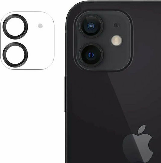 Joyroom Protector Shining Series Προστασία Κάμερας Tempered Glass Μαύρο για το iPhone 12 mini