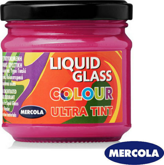 Mercola Liquid Glass Ultra Tint Handwerkliche Farbe Fuchsie Für Flüssiges Glas Magenta 90ml