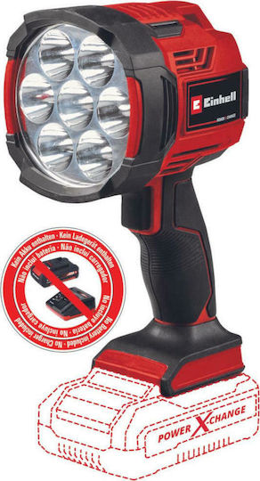Einhell Handheld Spotlight LED with Maximum Brightness 2500lm TE-CL 18/2500 LiAC - Solo Red