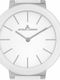 Jacques Lemans Monaco Дамски Часовник 34mm Кварцов с Бяла Кожена Каишка