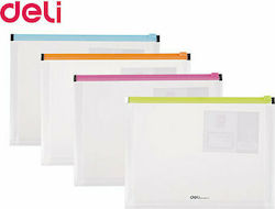 Deli Folder Transparent with Button for Paper A5 38976 (Μiscellaneous colours)