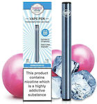 Dinner Lady 400 Puffs Bubblegum Ice Disposable Pen Kit 1.5ml με Ενσωματωμένη Μπαταρία 20mg