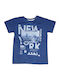 Kids' T-shirt Blue New York