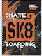 No Fear Spiral Heft Geregelt A4 2 Themen 347-76440 Skate Boarding Schwarz 1Stück