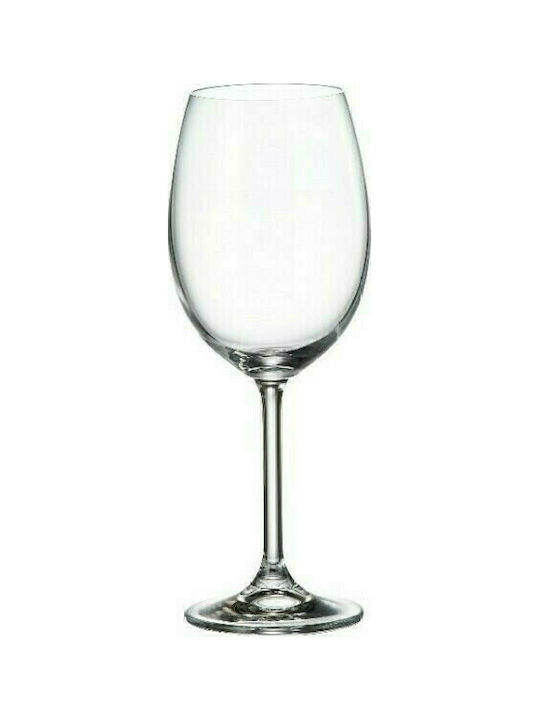 Bohemia Colibri Σετ Ποτήρια για Λευκό Κρασί από Κρύσταλλο Κολωνάτα 450ml 6τμχ