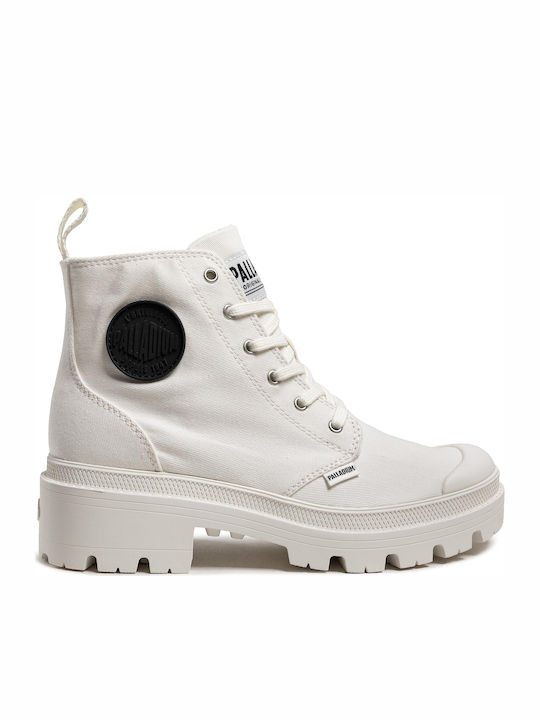 Palladium Pallabase Damen Stiefel Weiß