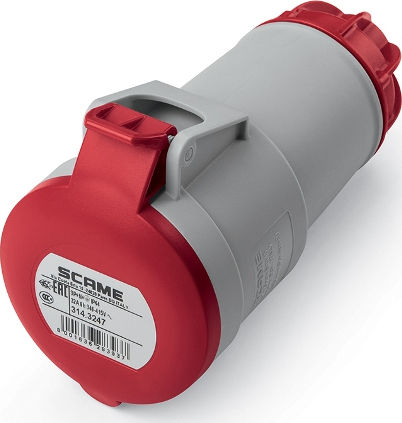 Scame Xenia Female Industrial Type Socket Female Industrial Type Plug IP44 5x32A 3P+N+E 314.3247