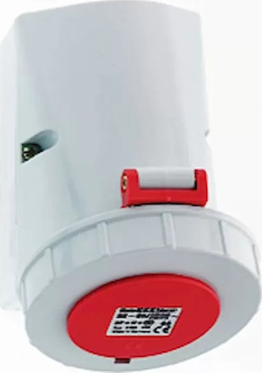Geyer Женски индустриален щепсел Монтаж на стена Захранване 3x32A 230V IP67 1145