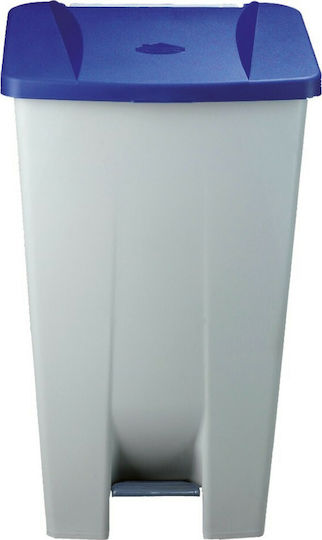 GTSA Plastic Waste Bin 80lt with Pedal Blue