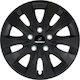 Jestic Car Hubcap Set Storm X with Isuzu Emblem 15" 4pcs Black