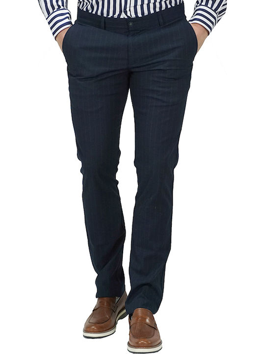 Endeson Fashion 630 Ανδρικό Παντελόνι Chino σε Slim Εφαρμογή Navy Μπλε