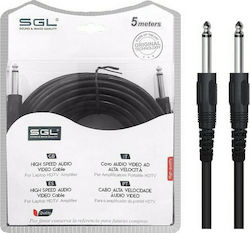 SGL 197247 6.3mm male - 6.3mm male 5m