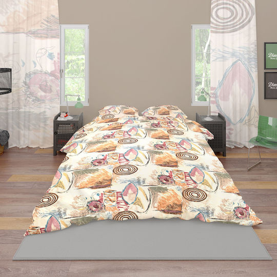 Dimcol Μελτέμι Σετ Μονό 3τμχ 160x240εκ. 159 Beige