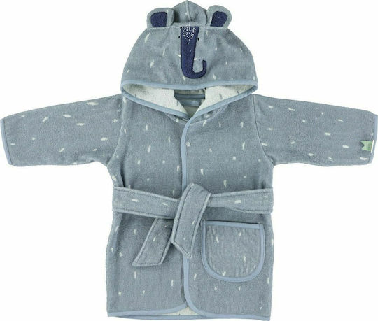 Trixie Kids Hooded Bathrobe Mrs. Elephant Blue 77115