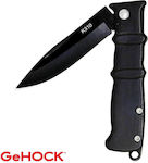 GeHock Pocket Knife Black with Blade made of Stainless Steel