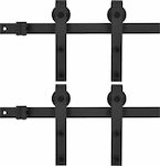 vidaXL Lock 183cm 2τμχ Black 3059844