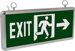 Horoz Electric LED Exit Light 35.5x15x1.3cm Horoz Electric LED Exit Light 35.5x15x1.3cm