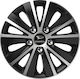 Versaco Σετ Τάσια Αυτοκινήτου Rapide Nc με σήμα Daihatsu 4τμχ 15" Ασημί/Μαύρο
