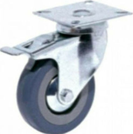 FFG Furniture Wheel made of Metal in Gray Color 6.5x6.5cm