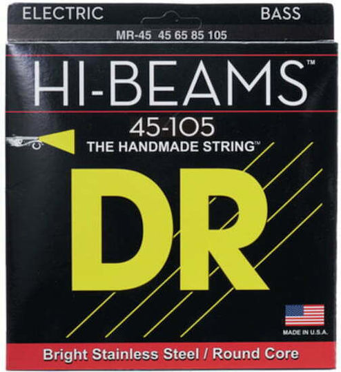 DR Hi-Beams Set Corzi Pentru Bas Oțel Inoxidabil 45 - 105 Medium