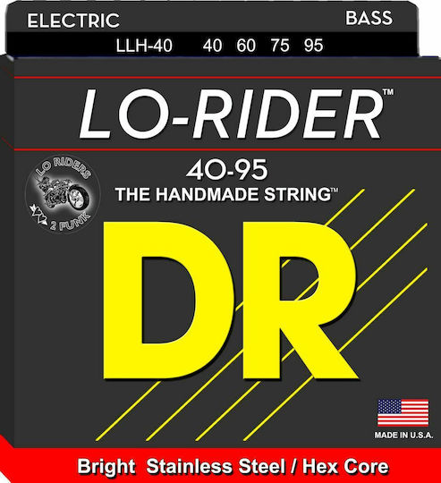 DR Lo-Rider Σετ Χορδών Stainless Steel Μπάσου 40 - 95" Light/Light