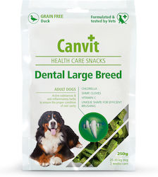 Canvit Dental Large Breed Dental Treats Dog for Large Breeds with Flavour Chicken Πάπια 250gr