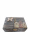 Kapadakis Wood Art Wooden Multicolour Jewellery Box 18x12x12cm