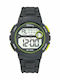 Tekday Digital Men's Watch 42mm Chronograph Battery with Gray Rubber Strap