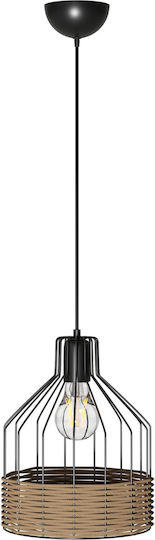Alphab2b Alphab2b Ceiling Light Black Grid with E27 Socket 22x120x120cm