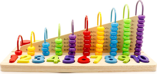 Ecotoys Άβακας Abacus made of Wood for 1-3 Years Old