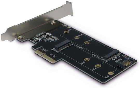 Inter-Tech Κάρτα PCIe σε 1 θύρα M.2 Riser Card
