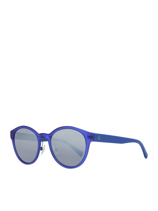 Benetton Unisex Sunglasses with Blue Plastic Fr...