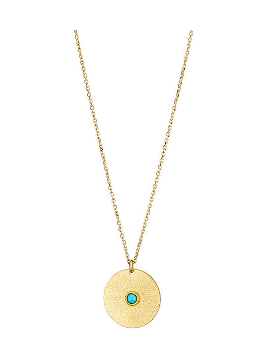 Oxette Striking Necklace from Gold Plated Silver