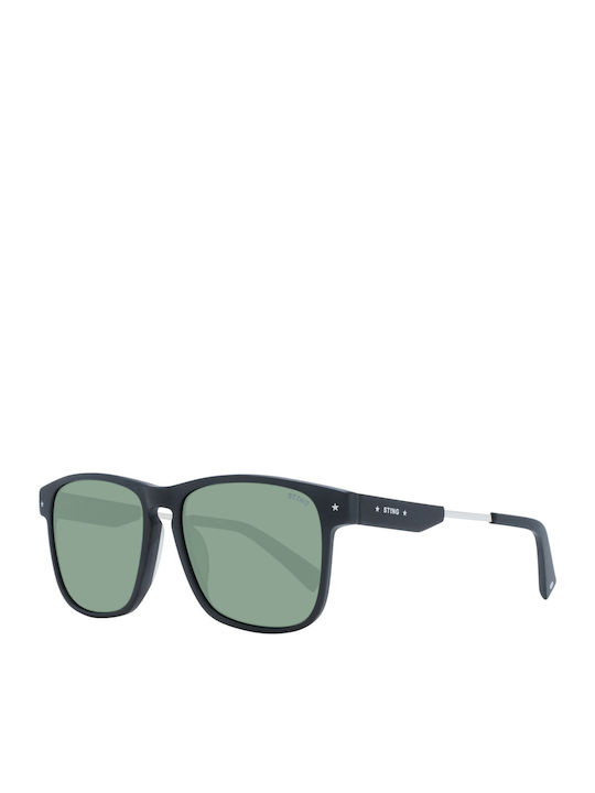 Sting Men's Sunglasses with Black Plastic Frame and Gray Lens SST384 0703