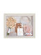 Medium Wedding Crown Case - Memory Frame - Wedding Box in Decoupage Wood 40x50x4