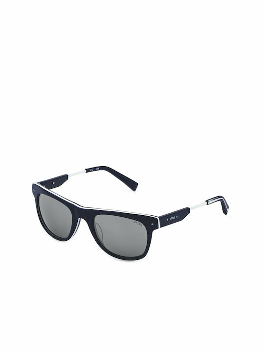 Sting Men's Sunglasses with Navy Blue Plastic F...