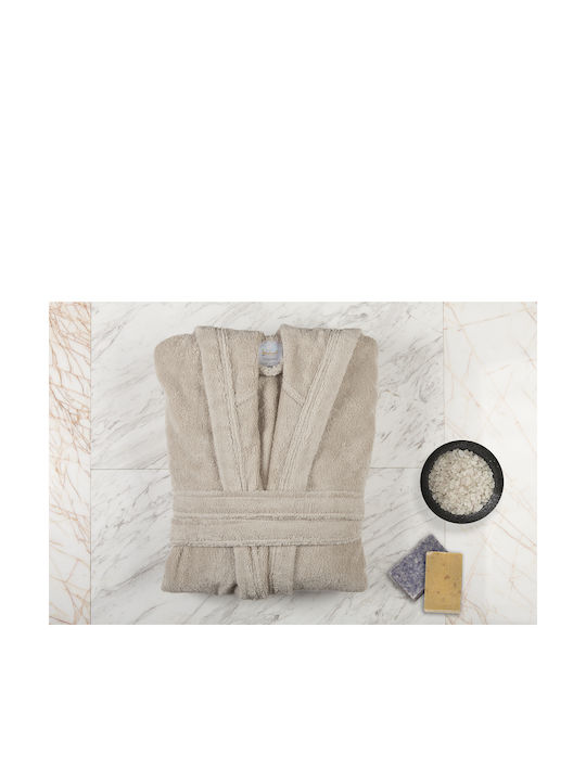 Aigaion Nua Cotton Collar Bathrobe Linen