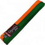 Olympus Sport Martial Arts Belt Multicolour Πορτοκαλί/Πράσινη