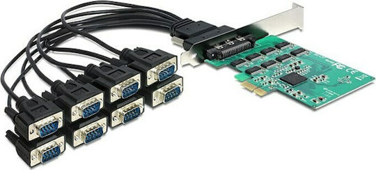 DeLock DeLock PCIe Karte Mit 8 RS232 DB9 Seriellen Anschlüssen
